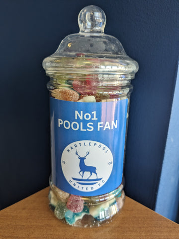 HUFC Branded Sweets - 300g Victorian Jar (No1 Pools Fan)