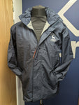 Navy fleece lined waterproof jacket