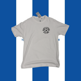White Tshirt with Ball Print Design