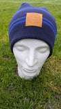 Royal/Navy Striped Beanie