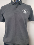 Hartlepool United Charcoal Grey Polo shirt with Club Crest  ADULT