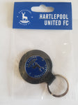HUFC Black Round  Leather Fob  Key Ring